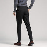 Men's Classic High Waist Pant Flat Front Trousers