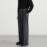 Italian Casual Straight-leg Loose Trousers
