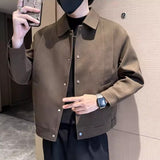 American Slim-fit Wool Lapel Jacket