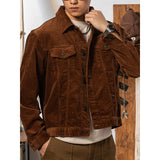 Men's Corduroy Lapel Warm Work Jacket