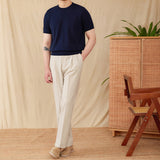 Lyocell Breathable Casual Round Neck T-shirt