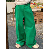 Casual Drape Straight Suit Trousers