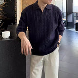 Cable Knit V-neck Casual Knit Sweater