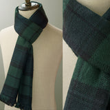 Men's British Retro Plaid Thickened Scarf