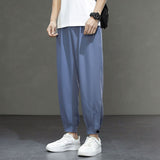 Men's Casual Loose Elastic Waist Sports Ninth Pants