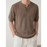 Breathable Casual Lyocell-Linen T-Shirt