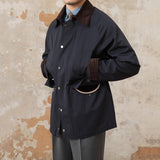 Vintage Waterproof Windbreaker Corduroy Lapel Jacket