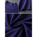 High-neck Mercerized Cotton Short-sleeved T-shirt