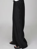 Ice Silk Loose Pleated Drape Wide-leg Pants