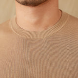 Lyocell Breathable Casual Round Neck T-shirt