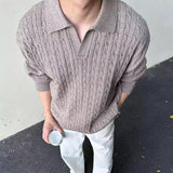 Cable Knit V-neck Casual Knit Sweater