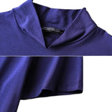 High-neck Mercerized Cotton Short-sleeved T-shirt