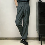 Korean Style Straight-leg Casual Trousers