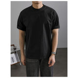 Men's Premium Breathable T-Shirt Soft Solid Color Crew Neck Casual Tee