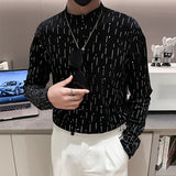 Slim Half Turtleneck Star Bottoming T-shirt