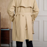 Casual Lapel Double-breasted Trench Coat