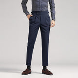Men's Classic High Waist Pant Flat Front Trousers