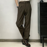 Korean Style Straight-leg Casual Trousers