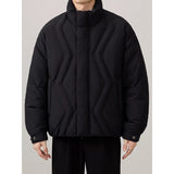 Casual White Duck Down Stand-up Collar Short Down Jacket