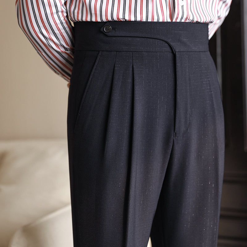 Straight-leg Drape High-waist Casual Suit Pants chicoud Straight-leg Drape High-waist Casual Suit Pants chicoud