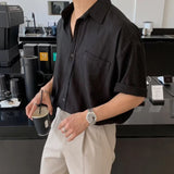 Retro Linen Short-Sleeve Shirt