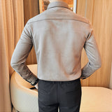 Men's Slim Casual Suit Collar Thickened Bottoming Shirt
