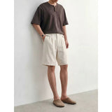 Breathable Linen-Feel Casual Dress Shorts