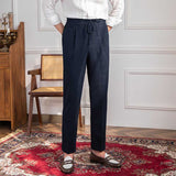 Men's Business Casual High Waisted Pants Slim Fit Trousers