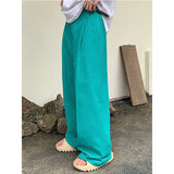 Casual Drape Straight Suit Trousers