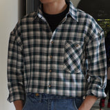 Men's Pure Cotton Casual Plaid Jacket