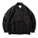 Men's Loose Casual Vintage Jacket, Retro Streetwear Coat, Lightweight Fall Outerwear