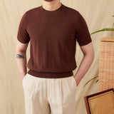 Lyocell Breathable Casual Round Neck T-shirt