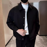 American Slim-fit Wool Lapel Jacket