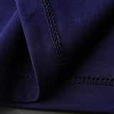 High-neck Mercerized Cotton Short-sleeved T-shirt