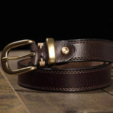 Top-grain Cowhide Genuine Leather Belt