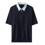Patchwork Fake Two-piece POLO Shirt
