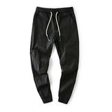 Men's Casual Slim Fit Elastic Waist Solid Color Pants