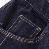 Men's Scimitar-cut Denim Carrot Pants, Loose Fit Tapered Jeans, Casual Streetwear