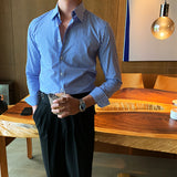 Men's Gentleman Business Casual Striped Slim Fit Shirt