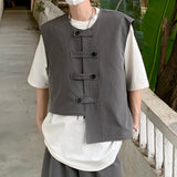 Irregular Loose Shorts Vest Suit
