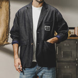 Men's American Denim Suit Vintage Casual Jacket