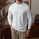 Men's Retro Casual Round Neck Long Sleeve Top