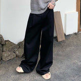 Casual Drape Straight Suit Trousers