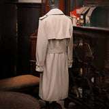 Double Breasted Business Casual Raglan Sleeve Coat