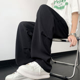 Straight Leg Drawstring Loose Casual Drape Pants