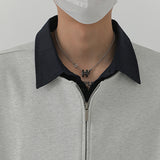 Patchwork Fake Two-piece POLO Shirt
