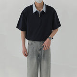 Patchwork Fake Two-piece POLO Shirt