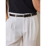 Leather Casual Men's Belt with Pin Buckle
