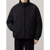 Casual White Duck Down Stand-up Collar Short Down Jacket