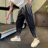 Men's British Casual Sports Gradient Elastic Waist Pants